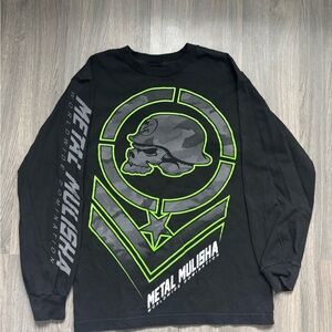 Metal Mulisha Black and Green Long Sleeve Tee